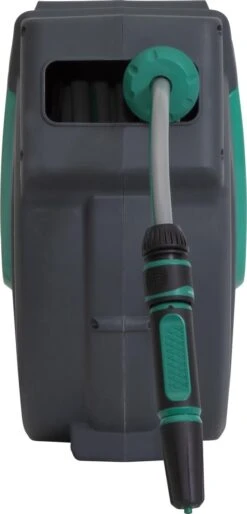 VONROC Automatische Slanghaspel – Incl. 25m Tuinslang, Aansluitslang, Spuitstuk, Koppelingen & Kraanaansluiting -Tuinwinkel Voor Buitenartikelen 577x1200