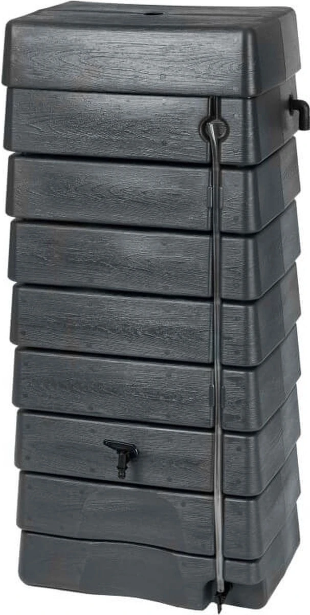 Nature - Regentank - 276L - H134,5 X 58,5 X 39,5cm - Antraciet - Muurmodel 1 Nature - Regentank - 276L - H134,5 X 58,5 X 39,5cm - Antraciet - Muurmodel