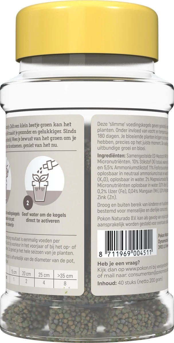Pokon Voedingskegels Voor Terras- & Balkonplanten - 40 Stuks - 180 Dagen Voeding - Plantenvoeding 3 Pokon Voedingskegels Voor Terras- & Balkonplanten - 40 Stuks - 180 Dagen Voeding - Plantenvoeding - Afbeelding 3