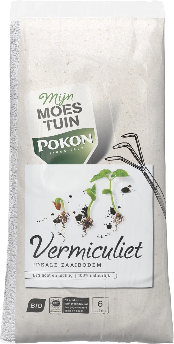 Pokon Bio Vermiculiet - 6l - 100% Natuurlijk - Ideale Zaaibodem 1 Pokon Bio Vermiculiet - 6l - 100% Natuurlijk - Ideale Zaaibodem