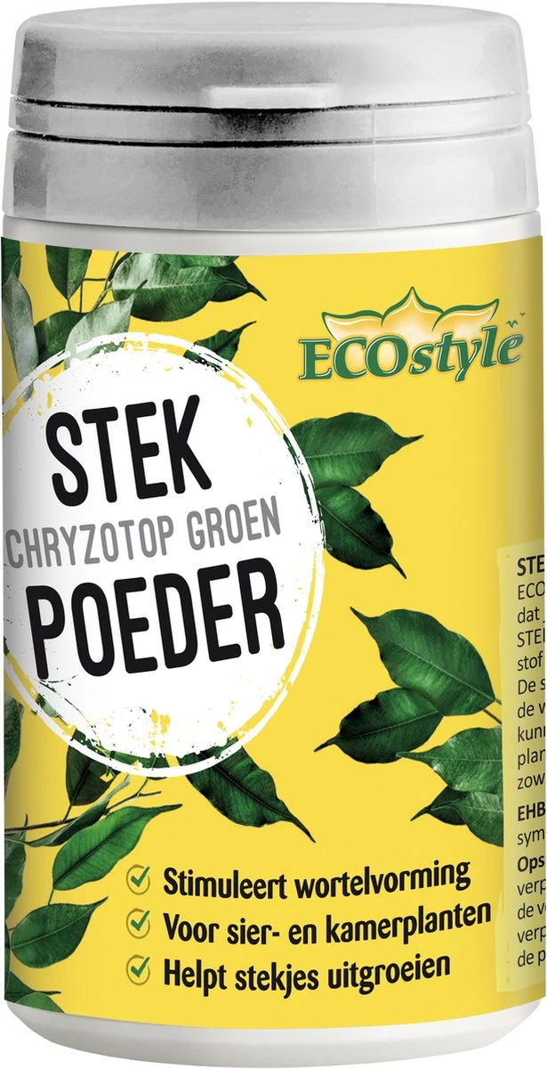 ECOstyle Stekpoeder Stimuleert Wortelvorming - Voor Sier & Kamerplanten - Helpt Stekjes Uitgroeien Tot Een Volwaardige Plant - 25 GR 4 ECOstyle Stekpoeder Stimuleert Wortelvorming - Voor Sier & Kamerplanten - Helpt Stekjes Uitgroeien Tot Een Volwaardige Plant - 25 GR - Afbeelding 4