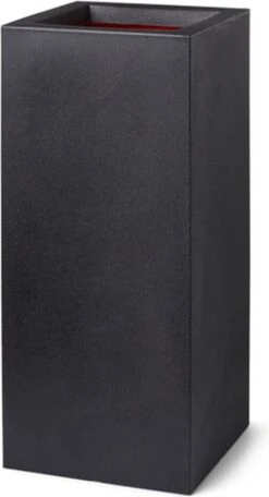 Capi Europe - Bloempot Rechthoek Smooth NL - 36x36x79 - Zwart - Voor Binnen En Buiten - KBL952 -Tuinwinkel Voor Buitenartikelen 650x1200 1