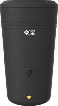 Elho Green Basics Regenton - Regenton - Living Black - Buiten - 200 Liter -Tuinwinkel Voor Buitenartikelen 651x1200 1
