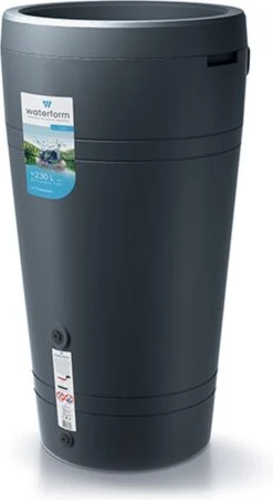 Tube - Regenton - 2-in-1 - 230 Liter - Antraciet -Tuinwinkel Voor Buitenartikelen 657x1200