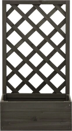 VidaXL Latwerkplantenbak 50x25x90 Cm Massief Vurenhout Grijs -Tuinwinkel Voor Buitenartikelen 658x1200 2