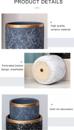 Bloempotten Binnen - Keramiek - Gouden Rand - Bloempot Buiten - Afvoergat 24 Cm - Groen – Groot 12 Bloempotten Binnen - Keramiek - Gouden Rand - Bloempot Buiten - Afvoergat 24 Cm - Groen – Groot -Tuinwinkel Voor Buitenartikelen 686x1200 1