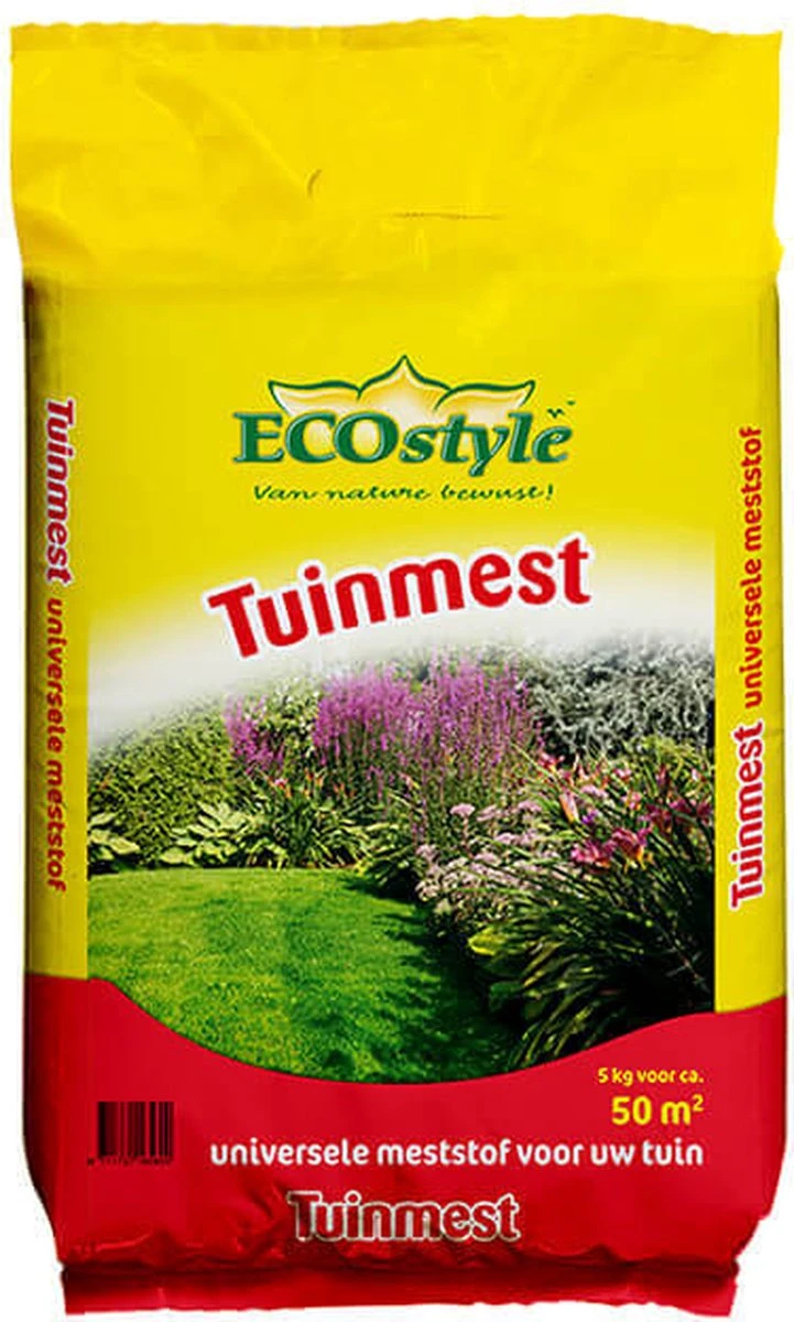 ECOstyle Tuinmest Organische Meststof - Border & Siertuin - Natuurlijke Meststof Gazon - 120 Dagen Voeding- 100 M² - 10 KG 5 ECOstyle Tuinmest Organische Meststof - Border & Siertuin - Natuurlijke Meststof Gazon - 120 Dagen Voeding- 100 M² - 10 KG - Afbeelding 5
