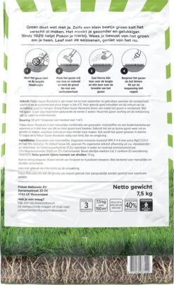 Pokon Gazon Revolutie - 2x7,5kg - Gazonmest / Graszaad / Bodemverbeteraar - Geschikt Voor 300m² - Binnen 15 Dagen Resultaat - Voordeelverpakking 9 Pokon Gazon Revolutie - 2x7,5kg - Gazonmest / Graszaad / Bodemverbeteraar - Geschikt Voor 300m² - Binnen 15 Dagen Resultaat - Voordeelverpakking -Tuinwinkel Voor Buitenartikelen 736x1200