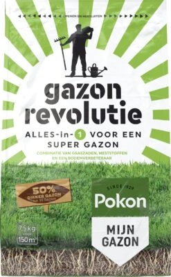 Pokon Gazon Revolutie - 2x7,5kg - Gazonmest / Graszaad / Bodemverbeteraar - Geschikt Voor 300m² - Binnen 15 Dagen Resultaat - Voordeelverpakking 8 Pokon Gazon Revolutie - 2x7,5kg - Gazonmest / Graszaad / Bodemverbeteraar - Geschikt Voor 300m² - Binnen 15 Dagen Resultaat - Voordeelverpakking -Tuinwinkel Voor Buitenartikelen 743x1200 1