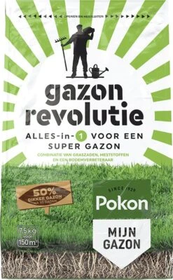 Pokon Gazon Revolutie - 7,5kg - Gazonmest / Graszaad / Bodemverbeteraar - Geschikt Voor 150m² - Binnen 15 Dagen Resultaat 11 Pokon Gazon Revolutie - 7,5kg - Gazonmest / Graszaad / Bodemverbeteraar - Geschikt Voor 150m² - Binnen 15 Dagen Resultaat -Tuinwinkel Voor Buitenartikelen 743x1200