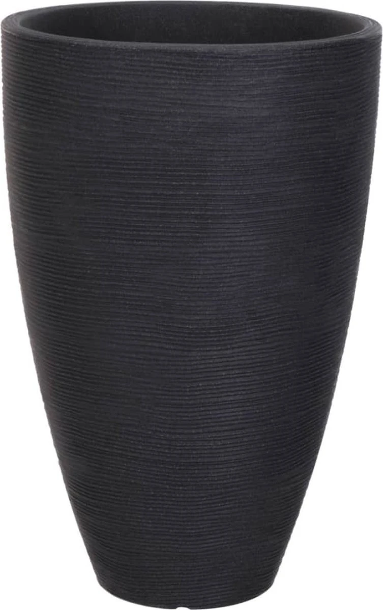 Pro Garden ProGarden Bloempot Geribbeld 40x60 Cm Antracietkleurig 1 Pro Garden ProGarden Bloempot Geribbeld 40x60 Cm Antracietkleurig