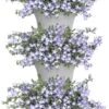 Elho Corsica Vertical Forest 24 - Bloempot Voor Balkonbuiten - Ø 26.7 X H 29.7 Cm - Wit/Wit