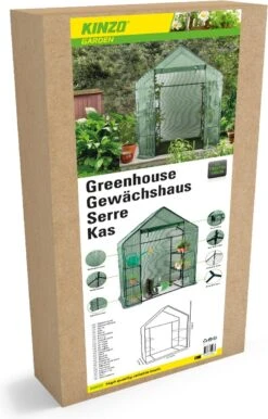 Kinzo Garden - Plastic Broeikas - Serre Van Meerdere Verdiepingen - 143 X 73 X 195 - Groen 13 Kinzo Garden - Plastic Broeikas - Serre Van Meerdere Verdiepingen - 143 X 73 X 195 - Groen -Tuinwinkel Voor Buitenartikelen 768x1200