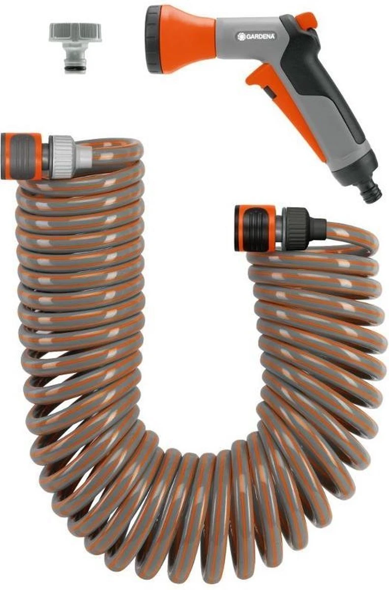 GARDENA Spiraalslang Set Tuinslang - 10 Meter 1 GARDENA Spiraalslang Set Tuinslang - 10 Meter
