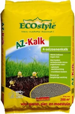 ECOstyle AZ Kalk Micro Korrel – Voor Gazon, Sier- En Moestuin - Corrigeert Zuurgraad Direct En Langdurig - Werkt Tegen Mos - CO2-Neutraal – 265 M² - 20 KG -Tuinwinkel Voor Buitenartikelen 794x1200 5