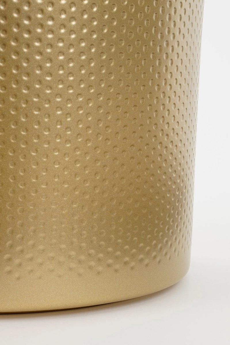 Mica Decorations Era Bloempot - H21,5 X Ø23 Cm - Reliëf - Goud 4 Mica Decorations Era Bloempot - H21,5 X Ø23 Cm - Reliëf - Goud - Afbeelding 4