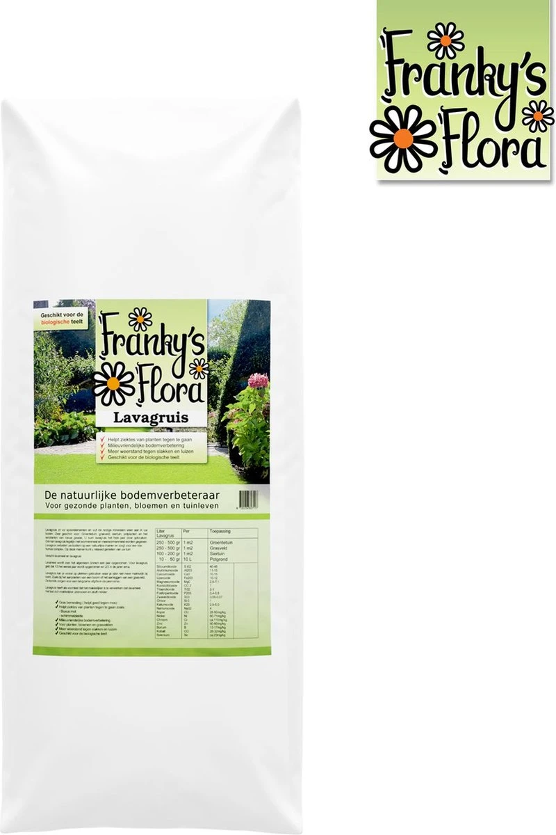 Frankys Flora- Lavagruis 20 Kg - Lavameel 0 - 3 Mm 1 Frankys Flora- Lavagruis 20 Kg - Lavameel 0 - 3 Mm