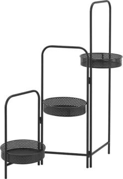 Plantenstandaard Vrasene Metaal 75x68x20 Cm Zwart -Tuinwinkel Voor Buitenartikelen 821x1200 2