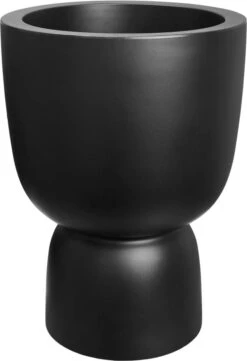 Elho Pure Coupe 35 - Bloempot Voor Binnen & Buiten - Ø 34.9 X H 49.0 Cm - Zwart/Zwart -Tuinwinkel Voor Buitenartikelen 822x1200 2