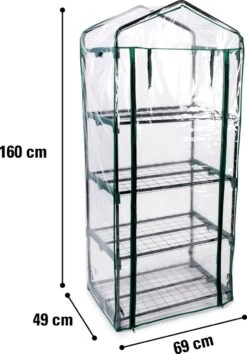 Kinzo Plastic Broeikas 69 X 49 X 160cm 18 Kinzo Plastic Broeikas 69 X 49 X 160cm -Tuinwinkel Voor Buitenartikelen 838x1200 4