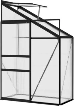 VidaXL Broeikas 1,38 M² Aluminium Antracietkleurig -Tuinwinkel Voor Buitenartikelen 840x1200 4