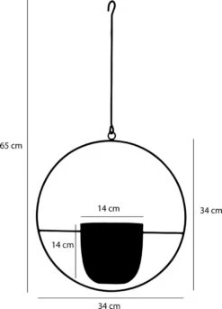 Mica Decorations Dexter Bloempot Hangend - L34 X B14 X H65 Cm - Zwart 10 Mica Decorations Dexter Bloempot Hangend - L34 X B14 X H65 Cm - Zwart -Tuinwinkel Voor Buitenartikelen 863x1200