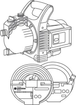 GARDENA - Classic Besproeiingspomp 3000/4 Compleet - Waterpomp - Incl. 3.5 M Aanzuigslang En 20 M Slang -Tuinwinkel Voor Buitenartikelen 867x1200