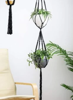 4 Stuks Luxe Macrame Plantenhangers - Boho Handgeweven Katoen Hangpot Voor Binnen/Buiten - Hangende Bloempot Met Kralen - Macramé Touw/Koord Hangplant Houder - Bohemian Wandhanger Decoratie - Plant Hanger - Verticale Tuin Bloempothouder Planthanger 11 4 Stuks Luxe Macrame Plantenhangers - Boho Handgeweven Katoen Hangpot Voor Binnen/Buiten - Hangende Bloempot Met Kralen - Macramé Touw/Koord Hangplant Houder - Bohemian Wandhanger Decoratie - Plant Hanger - Verticale Tuin Bloempothouder Planthanger -Tuinwinkel Voor Buitenartikelen 880x1200 3