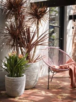 Capi Europe - Bloempot Bol Rib NL - 35x34 - Ivoor - Voor Binnen En Buiten - KOFI932 -Tuinwinkel Voor Buitenartikelen 900x1200 49