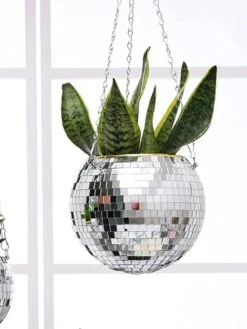 Discobal Hangplant - Bloempot - Hangplant - Disco - Discobal - Spiegel - Zilver - Hangpot - Glitter - Planten In Bak - Hangend - Staand -Tuinwinkel Voor Buitenartikelen 901x1200 6