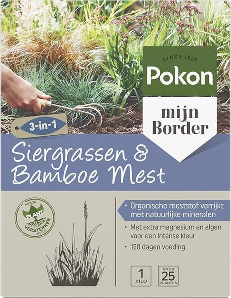Pokon Siergrassen & Bamboe Mest - 1kg - Meststof - 3-in-1 Werking 3 Pokon Siergrassen & Bamboe Mest - 1kg - Meststof - 3-in-1 Werking - Afbeelding 3