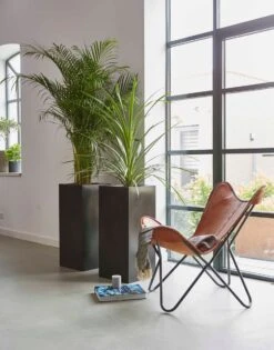 Capi Europe - Bloempot Rechthoek Smooth NL - 36x36x79 - Zwart - Voor Binnen En Buiten - KBL952 -Tuinwinkel Voor Buitenartikelen 941x1200 1