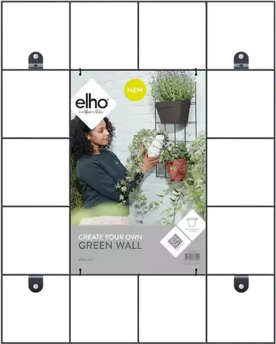 Elho Loft Urban Green Wall Rek 48 - Accessoires Voor Buiten - Ø 47.3 X H 59.0 Cm - Zwart/Living Black 8 Elho Loft Urban Green Wall Rek 48 - Accessoires Voor Buiten - Ø 47.3 X H 59.0 Cm - Zwart/Living Black - Afbeelding 8