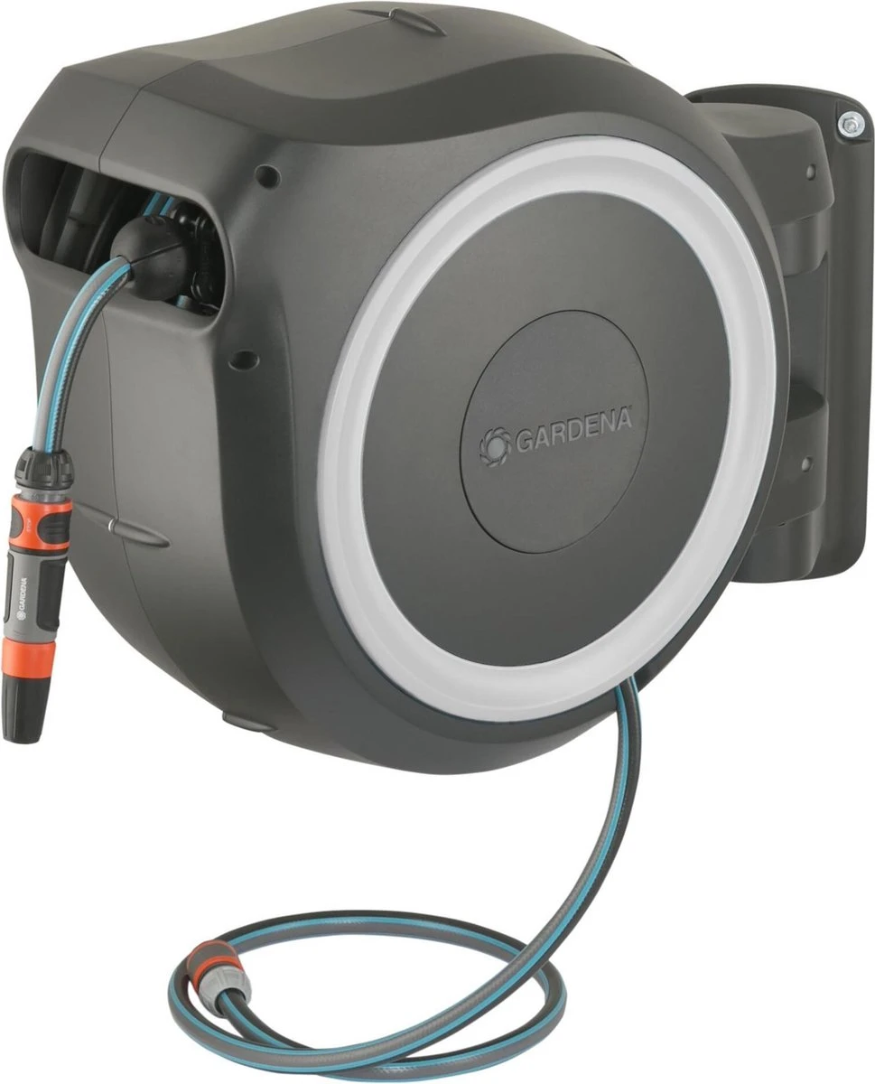 GARDENA - Wandslangenbox RollUp M/L Wit - 25 Meter Slang 1 GARDENA - Wandslangenbox RollUp M/L Wit - 25 Meter Slang