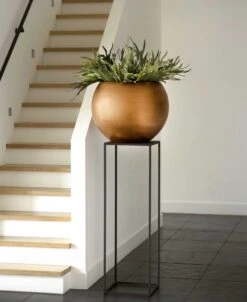 Capi Europe - Vaas Bol Retro - 30x25 - Goud - Bloempot Voor Binnen - BRTG104 12 Capi Europe - Vaas Bol Retro - 30x25 - Goud - Bloempot Voor Binnen - BRTG104 -Tuinwinkel Voor Buitenartikelen 982x1200