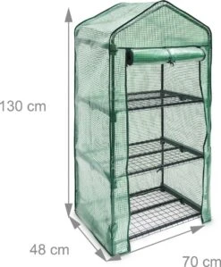 Relaxdays Kas Met Wielen - Tuinkas 3 Etages - Broeikas Kweekkas Tuin / Balkon 130 Cm Hoog - PE -Tuinwinkel Voor Buitenartikelen 992x1200 1