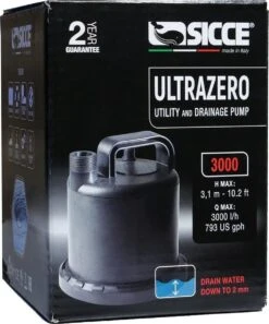 Sicce Ultra Zero - Vlakzuiger - Dompelpomp - Wateroverlast - 3000 L/h -Tuinwinkel Voor Buitenartikelen 998x1200 1